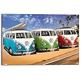 REINDERS Volkswagen Bulli T1 - Wandbild 90 x 60 cm