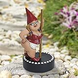 Aimiyaelec Gartenzwerg Lustig,Gartenzwerge für außen,Pole Dance Gnomes Miniature Fairy Figurines,Harz Wetterfest Garten GNOME Statue,Gartenzwerg für Rasenschmuck Innen- oder Außendekorationen