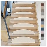 Kettelservice-Metzker® Stufenmatten Göteborg Halbrund in 8 aktuelle Farben (15 Stück Hellbeige)