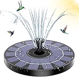 AMZtime Solar Springbrunnen 2022 Upgrade 3.5W Solarbrunnen, Solar Teichpumpe mit 10 Effekte Solar Wasserpumpe Solar schwimmender Fontäne Pumpe für Garten teich Vogel-Bad Fisch-Behälter