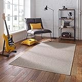 Taracarpet Kurzflor-Teppich Joy Flachgewebe Schlingenteppich für Wohnzimmer Schlafzimmer und Kinderzimmer beige 120x170 cm
