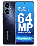 TECNO Mobile CAMON 19 Smartphone (Android, Dual SIM, 1080x2460 px FHD+ Display, 64MP Nacht-Kamera, 50MP Portrait-Kamera, 16MP Selfie-Kamera, HDR-Videos, 6+128 GB Speicher, in 65 Min. geladen) Schwarz