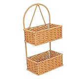 Cabilock Make-Up-Organizer Dekorative Aufbewahrungsbehälter Hängende Aufbewahrungsbehälter Wandhalterung Korbbehälter Über Der Tür Hängekorb Regalkörbe Hängekorb Für Zuhause