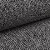 novely® MUDAU | Polsterstoff | Meterware | Möbelstoff | Webstoff | Struktur-Stoff | Mélange | Grober Handwebcharakter | 26 Farben Farbe: DH-95 Stahlgrau