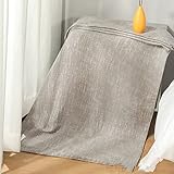 Hotel-Bettläufer-Schal, Solides Bett Aus Baumwolle Und Leinen, Moderne Bettwäsche, Schal, Bett-Endbesatz, Schützt Bett-Endüberwurf Für Queen-Size-Doppel-Einzel-King-Size-Bett ( Color : Grey , Size : 5