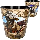 Papierkorb - Behälter Modell wählbar 10 Liter - wasserdicht - 28 cm - aus Kunststoff - Dinosaurier - Tyrannosaurus Rex Mülleimer Eimer - auch als Blumen..