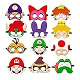000 Maske Super Mario Masken Mario Bros kinder Masken Geburtstag Deko Mario Halbmasken Cosplay Halloween Maskerade Kindergeburtstag Partyzubehör