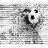 murando Fototapete Fussball 350x256 cm Vlies Tapeten Wandtapete XXL Moderne Wanddeko Design Wand Dekoration Wohnzimmer Schlafzimmer Büro Flur Fußball Graffiti Kindertapete i-A-0156-a-a