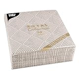 Papstar, 50 Servietten 'ROYAL Collection' 1/4-Falz 40 cm x 40 cm braun 'Elegance', #86498