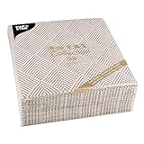 Papstar, 50 Servietten 'ROYAL Collection' 1/4-Falz 40 cm x 40 cm braun 'Elegance', #86498