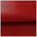 Chunjing Wasserdichtes Vinyl Kunstleder Stoff Selbstklebendes Kunstleder Stoff 100x140cm Rolle Schwarzes Leder Möbel Für Möbel Sofas Stühle Taschen Polsterung.(Size:1x1.4M/3.3x4.6FT,Color:rot)