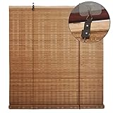 Bambus Rollos für Fenster, hochwertiges Bambus-Fensterrollo für den Innenbereich, Sonnenschutz und Sichtschutz, Rollo, Seitenzugrollo für Fenster und Türen, für Teehaus/Res
