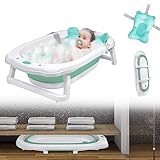 JOIEYOU Baby Badewanne Badewannensitz Babybadewanne Neugeborene Badewannensitz, Grün