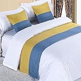 Moderner Bettläufer, Bettläufer, Bettschal, Hotelbettwäsche, Hochwertige Bettwäsche, Bettfahnen, Bettmatten, Bettdecken, Fußbezüge Für Einzel-, Doppel- Und King-Size-Betten ( Color : 2 , Size : 50x210