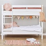 Hoppekids Etagenbett 2 Kinder 70x160 | Hochbett für 2 Kinder | Weiß