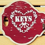 Wandgarderobe, Schlüsselförmige Wandhaken, kreatives Retro-Design, zum Aufkleben, selbstklebend, Wandaufhänger für Schlüssel, Hut, Mantel, Handtasche, Aufbewahrungsorganisator, Wandhaken (Farbe: Rot)