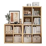 Drehbares Bücherregal Offenes Bücherregal mit 12 Fächern, Würfel-Bücherregal-Aufbewahrungsorganisator, for Zuhause, Büro, Schlafzimmer, Büro, horizontal oder vertikal verwendet (Color : A, S