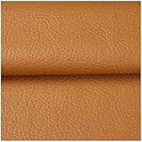 SAVAAL Leder Stoff Braun Kunstleder Mit Litschi-Muster，Kunstleder Stoff 0.7mm Dick，Hochwertiges PU-Kunstledergewebe Kunstledergewebe 140cm X 100cm(Size:2M)