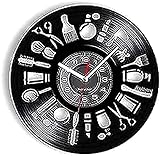 Runde Wanduhr für Büro, Schule, Zuhause, Küche, Wohnzimmer, mechanische Wanduhren, Zahnräder, alte Fabrik, Vinyl-Album, Schallplattenuhr, Engineer Home, Retro-Album, Pop-Art-Uhr