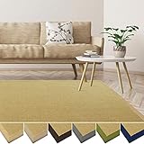 casa pura Sisal Teppich aus Naturfasern | mit Bordüre aus Baumwolle | pflegeleicht | viele Größen und Farben (Natur/Bordüre Natur, 200x240 cm)