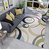 Kunsen Gaming Room deko küche modern Rechteckiger Teppich für Wohnzimmer, Schlafzimmer, Kurzflor-Teppich, Balkonbodenmatte tepiche flickenteppich waschbar 140X200CM 4ft 7.1' X6ft 6.7'