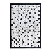 Kuhfell Teppich Rechteck/Wohnzimmer Teppiche Handgefertigte Kuhfell Patchwork + PU rutschfeste Unterseite/Mehrzweckbereich Kuhfell Teppich Home Decoration Läufer für