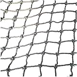 Amacthysh Outdoor-Kinder-Kletternetz Sicherheitsnetz Gartennetz Balkonschutz Zaun Decking Rope Net Hängematte Sicherheitsnetz Frachtnetz Anti-Wear Woven Rope Outdoor,2 * 3m/6.6 * 9.8ft