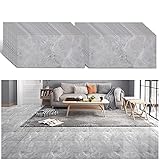 VEELIKE PVC Fliesenaufkleber Boden Vinyl 24 Stück 60cm x 30cm Schälen und kleben für die Küche Backsplash Badezimmer Wohnzimmer Selbstklebende Bodenfliesen Wandfliesen Aufkleber Wasserdichtes Dekor