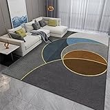 deko küche deko Artikel Küchen Teppich grau-blau geometrisches Design kann in der Maschine ohne Verformung gewaschen Werden küchenteppich 40X60CM