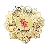 DOITOOL 1 Stück Kerzenständer Lotus-Dekor Kerzen-Dekor Messing-Dekor Buddha-Licht Kunsthandwerk Tibetisches Teelicht Buddha Altarlichter Schreibtisch-Dekor Kerzenhalter