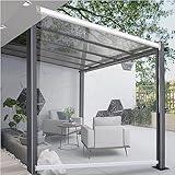 Transparente Rollos, transparente Rollos, Rollos for Pergola-Rollos for den Außenbereich, wasserdichter Vorhang aus transparentem PVC und Vinyl (Größe : 120x220cm/47.2x86.6in)