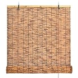 Bambusrollo Bambusvorhang Outdoor 50/80/100/124 CMX50-160CM Sonnenschutzrollos,Atmungsaktiv,Wand Hauptdekorationen,Außenterrasse (Color : H:100cm, Size : W:52cm)