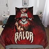 World Wrestling Entertainment Bettwäsche Set 3teilig Mit Reißverschluss Weiche Und Angenehme Schlafkomfort Microfaser Bettbezug WWE Kinder Erwachsene Bettwäsche Mit Kissenbezug Single（135x200cm）