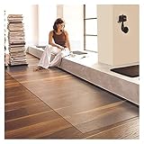 Bodenschutzmatte Bürostuhl Fußmatten Bürostuhlunterlage,Wasserdichte Und Leicht Zu Reinigende,Bodenmatte Für Parkett/Laminat/Teppichboden,2mm dick, 105cm breit, 100-400cm Länge PVC Schreibtischunterla