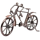 INHEMING Schmiedeeisen Fahrraddekoration Metall Fahrrad Model Deko Vintage Skulptur Eisen Fahrrad Miniatur Handmade Art Dekoration Ornamente für Home Office