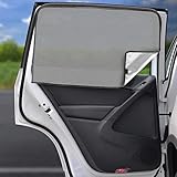 2023 Magnetisch Sonnenschutz Vorhang fürs Auto, Baby mit UV Schutz, Reflektierende Hitzeschutz , der Privatsphäre, 2 Stück, Heckscheibe