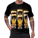 Männer Mode Frühling Sommer Casual Kurzarm O Hals Gedruckt T Shirts Top Bluse Herrn Kleidung