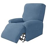 GLLUSA Sesselbezug Relaxsessel Sesselschoner Für Fernsehsessel Relaxsessel Lehnsessel-Abdeckung Mit Tasche Lehnsessel-Schonbezüge Schutz 4 Stück (Color : 15, Size : A)