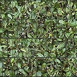 PerfectHD Zaunsichtschutz - Sichtschutz mit Motiv - Sichtschutz Bedruckt - Kirschlorbeer - Polyester Gewebe - 26 m Rolle - 19 cm breit - 32 Motive