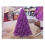 Künstlicher Weihnachtsbaum Weihnachtsbaum Luxuriöser verschlüsselter künstlicher PVC-Weihnachtsbaum Neujahrsdekoration 4Ft / 5Ft / 6Ft / 7Ft / 8Ft(Color:Purple,Size:8ft/240cm)