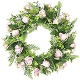 Josenidny KüNstliche Blumen Kranz FrüHlings Kranz für Haus TüR Wand Fenster Hochzeits Feier Bauern Haus Garten BüRo Haus Dekor