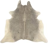 generisch KUHFELL KALBFELL GRAU BEIGE Natur 170 x 180 cm Fell Teppich VON KUHFELLE ONLINE 11647