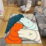 BRALEM Hi-P-Pi-E K-A-W Rutschfester Teppich Matte Schlafzimmer Flanellteppich Camping Yoga Krabbelmatte Spiel Teppich 100X160CM
