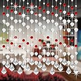 AQ899 Beaded Door Curtain Crystal Glass Bead Curtain Luxury Living Room Bedroom Window Door Wedding Decor Curtains Drapes