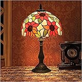 GAUUA 10 Zoll Sonnenblume Pastoral Minimalist Tiffany Stil Tischlampe Nachttischlampe Schreibtisch Lampe Schlafzimmer Wohnzimmer Bar Lampe