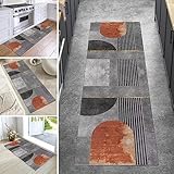 Jinnrug Lange Teppichläufer für Flur, Schlafzimmer, Rutschfester Korridor-Eingangsbereich, schmaler Läuferteppich, waschbarer Küchenläufer, 60 cm/80 cm/100 cm/120 cm breit (Size : 80×300cm)