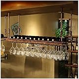 Hanging Wine Rack-Shelf Wine Glass Holder, Wine Glass Holder, Glassware Holder, Rack,Upside Down Wine Glass Holder/Brown/60Cmx30 (Brown 80Cmx30)