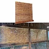 Brauch Rollo Bambus Bambusrollo Sichtschutz Sonnenschutz Bambus Rollos Hitzeschutz Jalousien 50 55 65 85 90 100 115 120 130 140 150 160cm Schilfvorhänge Outdoor Bambusraffrollo Einfach Aufzuhängen