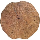 matches21 Tischset Platzset Motiv Baumstamm Baum Scheibe Holzoptik braun 8 STK. rund Ø 38 cm Kunststoff Platzmatte undurchlässig abwaschbar abwischbar