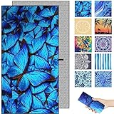 Sandfreie Mikrofaser-Strandtücher für Erwachsene – schnell trocknend Strand übergroßes Zubehör Essentials leicht kompakt verstaubar sandfrei resistent Muss Artikel Geschenke Familie